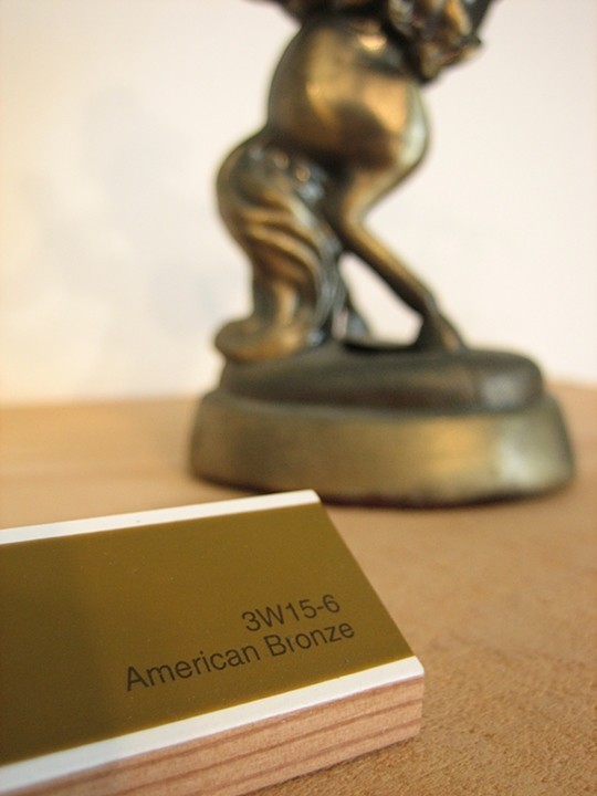 American bronze color detail